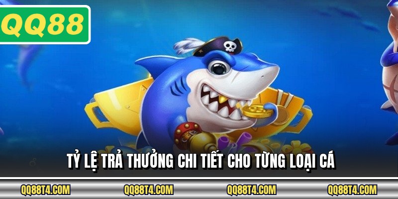 Tỷ lệ trả thưởng chi tiết cho từng loại cá